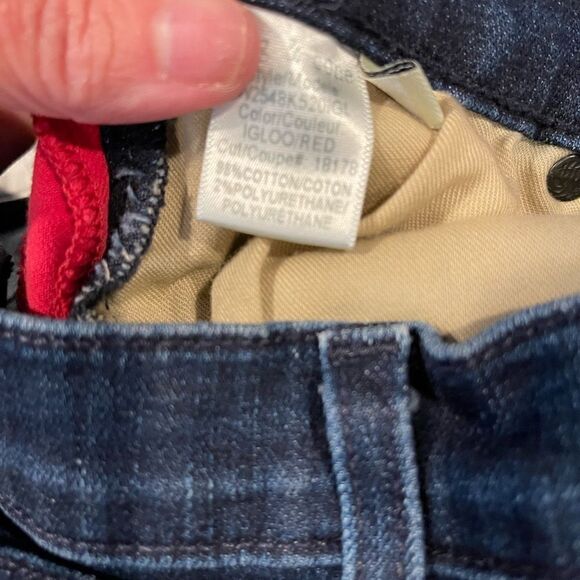 Rag & Bone Igloo Red & Indigo High Rise ‘Maize’ Classic Skinny Fit Jean.Size 28 - Picture 11 of 11